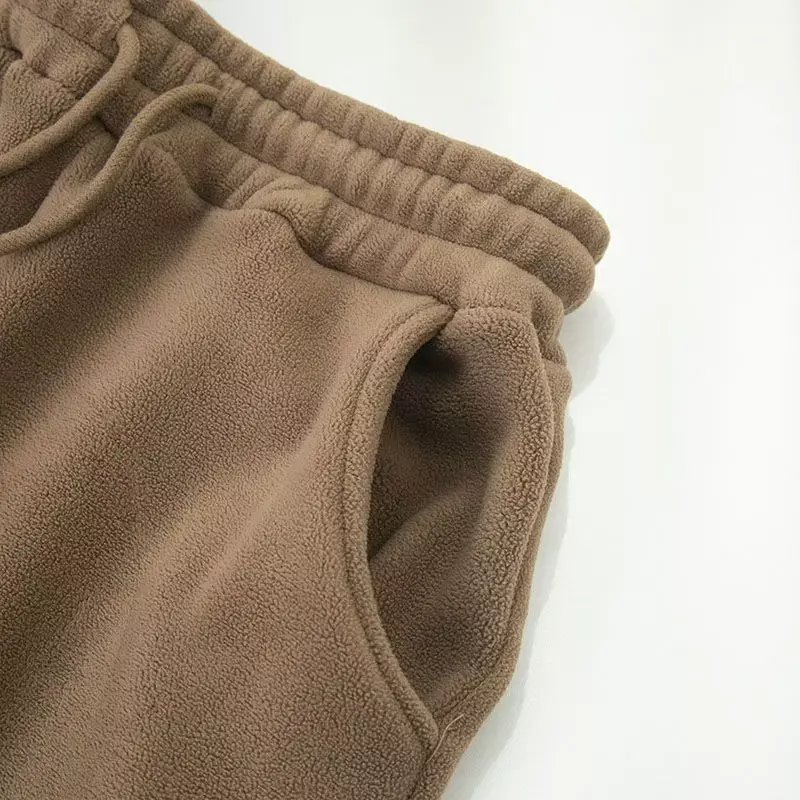 Women Thick Warm Casual Pants Winter Korean Fashion High Waist Loose Sweatpants Female All Match Streetwear Harem Pants