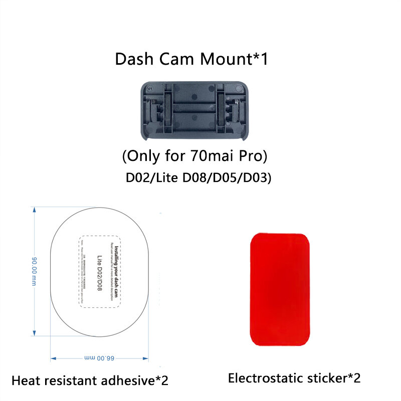 for 70mai pro D02/D08 Mount  For 70mai Dash Cam Pro D02 Lite D08 for 70mai Pro D02 Lite D08 CPL Filter