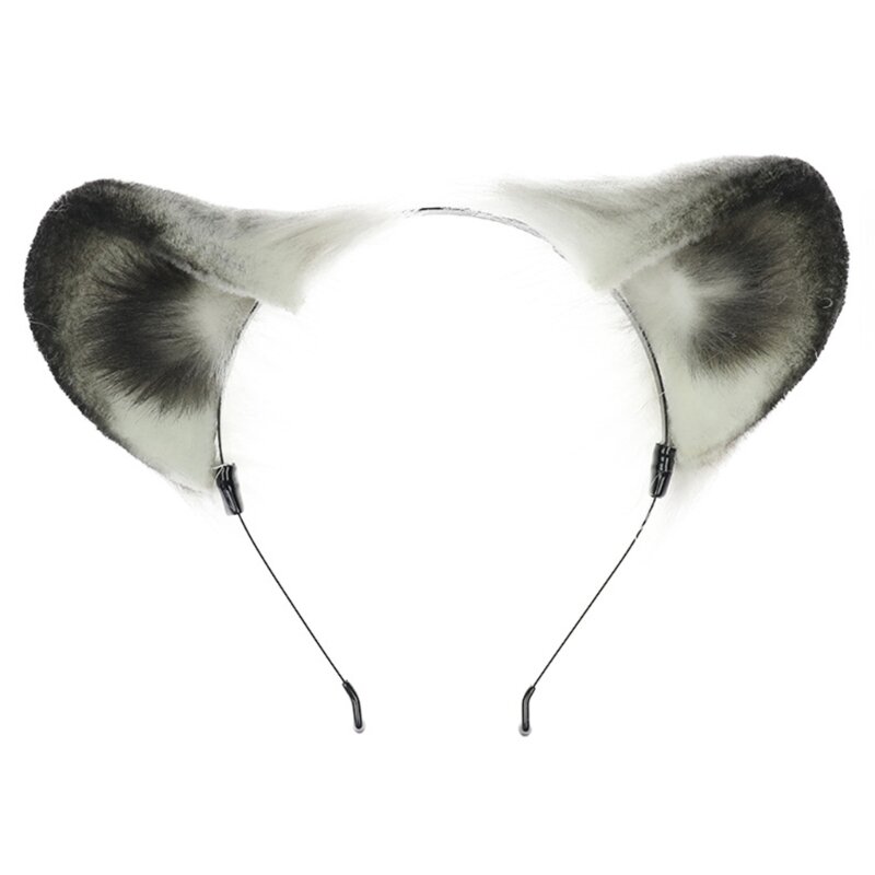 Y166 Halloween Animal Headband Handmade Cat Ear Accessory for Women and Girls