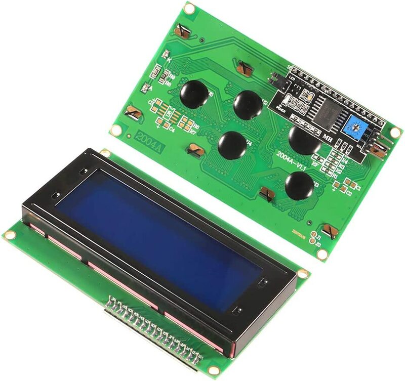 LCD2004 + IIC/I2C 20x4 شاشة خضراء زرقاء HD44780 حرف LCD 2004 و IIC/I2C وحدة محول واجهة تسلسلية لاردوينو