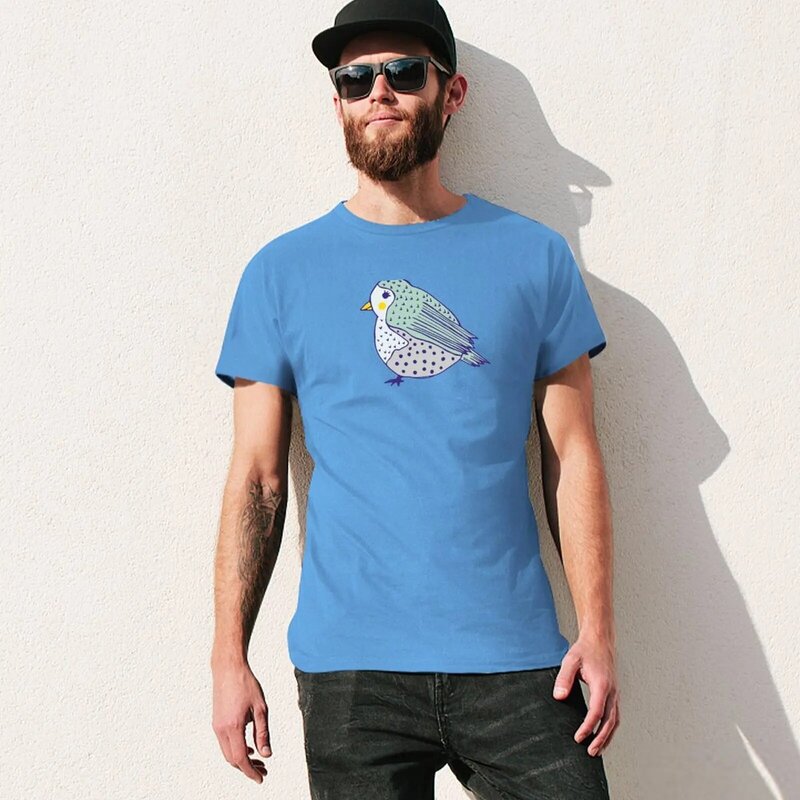 Футболка Dotty с птицами, заготовки, Заказные мужские футболки большого размера