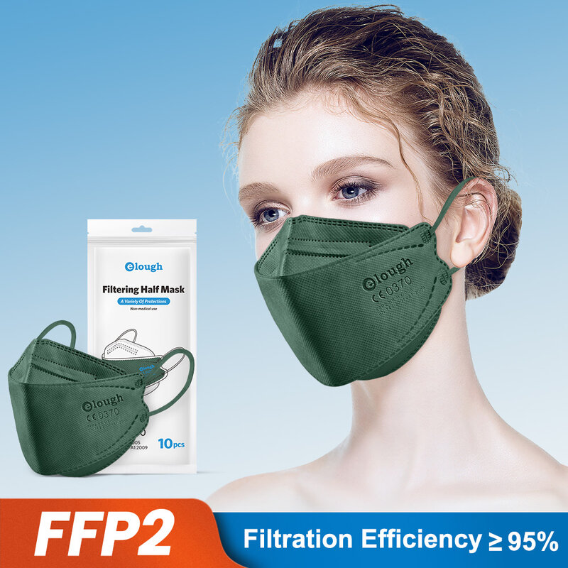 Fpp2-伸縮性のある4層保護マスク,魚のkn95認定,ffp2認定,ffpp2生地ffpp2