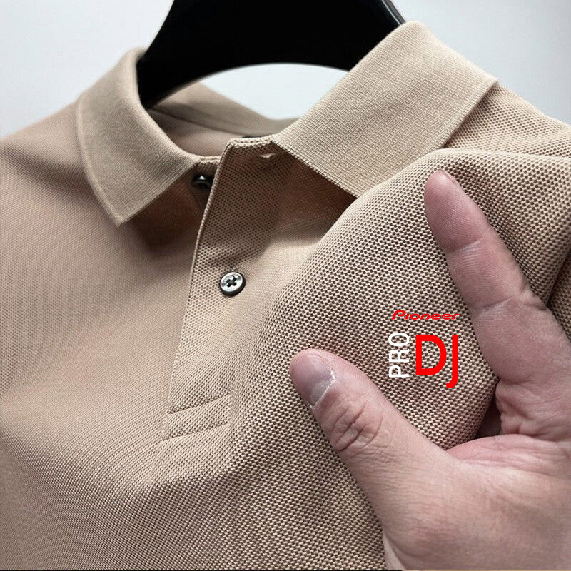 Pionier Herren bedrucktes Hemd Marke Baumwolle Kurzarm T-Shirt Sommer Herren Business Polo Shirt schweiß absorbieren des Top T-Shirt