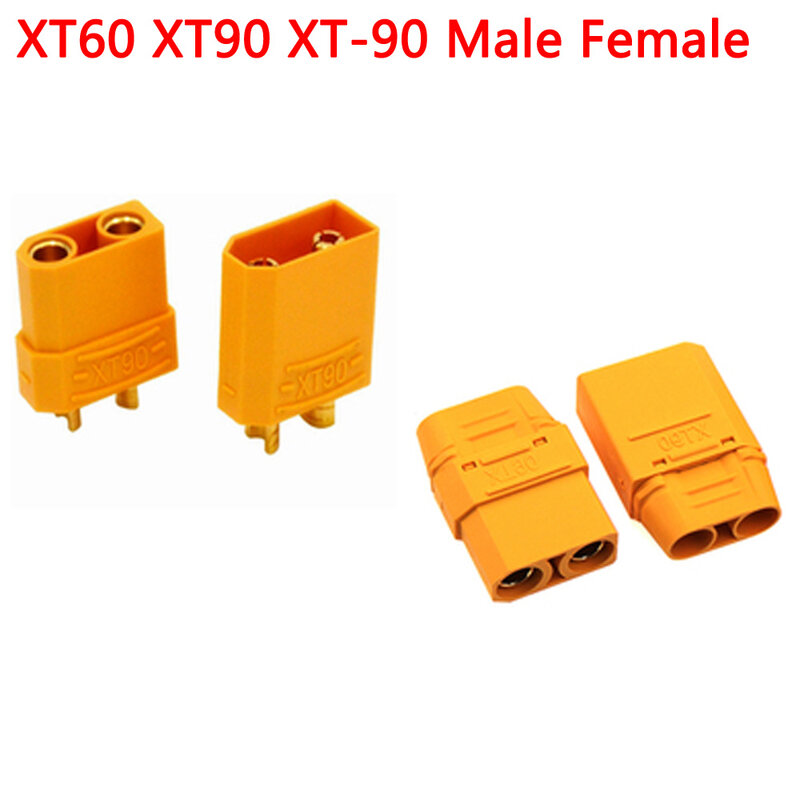 1 par 1 pçs xt60 xt90 XH60H-M kit conector de bateria macho e fêmea com bainha habitação banhado a ouro banana plug para rc peças