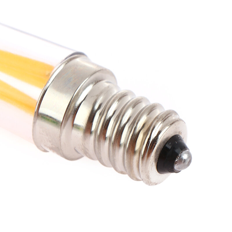 Bombilla de filamento de luz LED regulable para refrigerador, lámpara indicadora de luz de nevera, E12, E14, 220V, 1W, 3W
