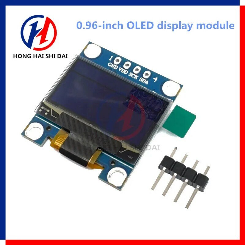 OLED-дисплей 0,96 дюйма, IIC, серийный белый дисплей, модуль 128X64 I2C SSD1306 12864 плата с ЖК-экраном GND VCC SCL SDA 0,96 дюйма для черного