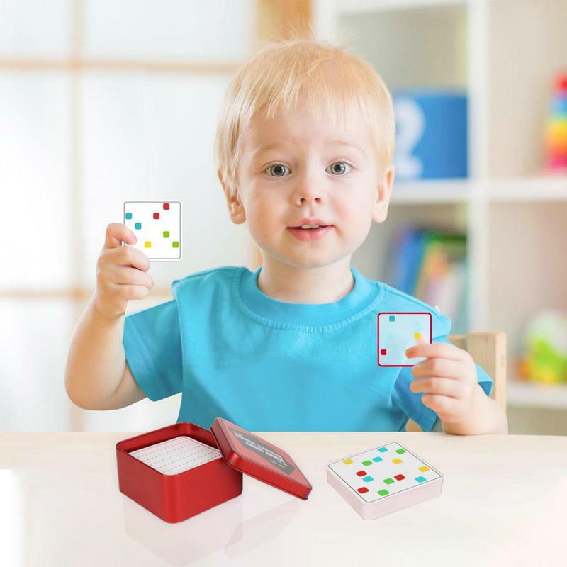 Multi-pessoa Interaction Square Card Board Game, Brain Teasers Toy, Inteligência Jigsaw, Jogos Familiares Empilhados