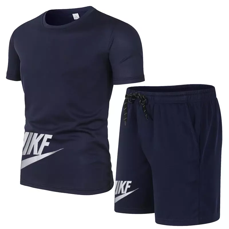 NIKE-Ensemble de sport respirant pour homme, short, pantalon à séchage rapide, fitness, compétition, entraînement, basket-ball, t-shirt, été