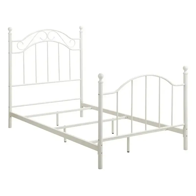 Bed Frames,Metal Bed, Bedroom Furniture, Twin Size Frame, White,Bed Frames