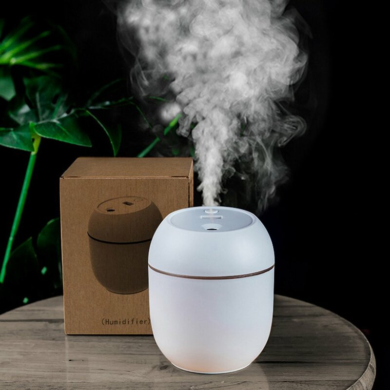 250ML Mini Ultraschall-luftbefeuchter mit LED Nacht Lampe Aroma Ätherisches Diffusor für Home Auto USB Fogger Nebel Maker