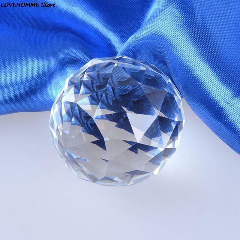 20mm/30mm/40mm 1pc Hanging Clear Crystal Lighting Ball Prisms DIY Pendant Curtain Chandelier Crystal Faceted Ball Decor
