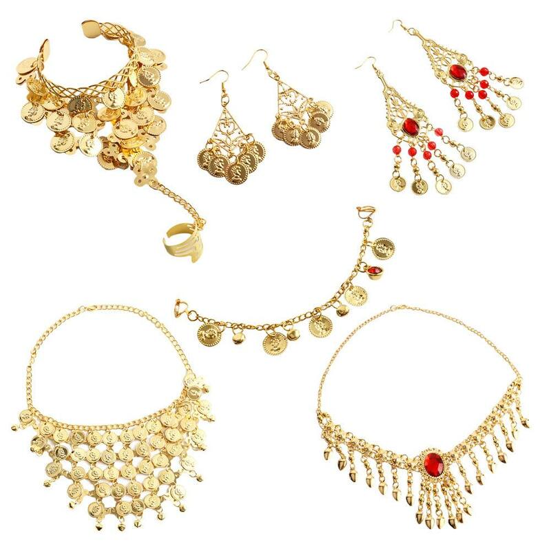 Accessoires de tête de danse indienne bohème, collier, bracelet, perle, diamant, bandeau, olympiques de danse du ventre, accessoires de performance
