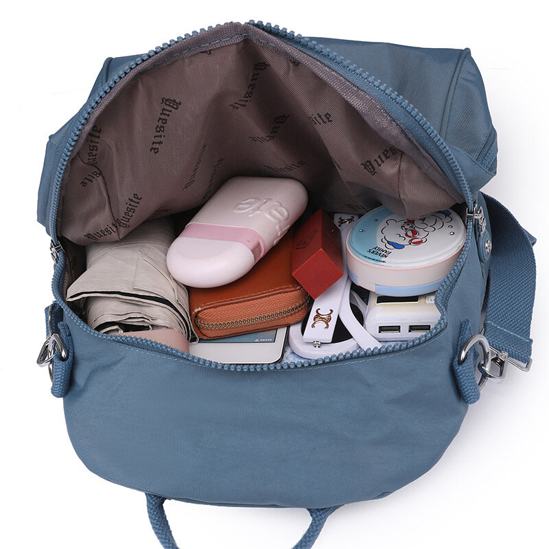 Mochila de lazer para adolescentes, bagagem de estudante, bolsa de viagem casual nova moda, mochila sólida para mulheres
