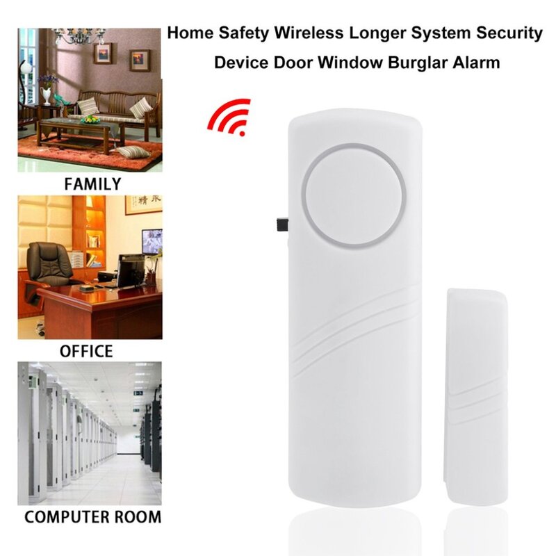 Alarme antivol sans fil pour porte et fenêtre, capteur magnétique, sécurité à domicile, système plus long, dispositif de sécurité