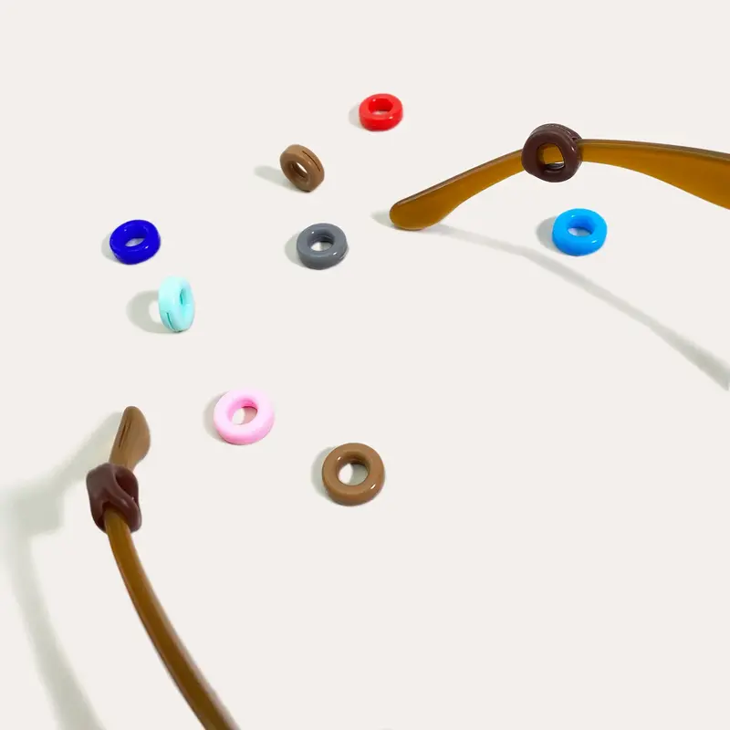 Кольцо с одним отверстием цветные силиконовые дужки для очков противоскользящие ушные крючки противоскользящие наушники для очков противоскользящее кольцо 14 мм