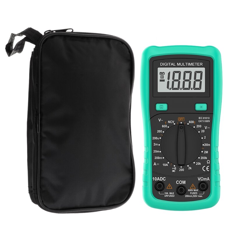 Multimeter Black Colth Bag 20*12*4cm UT Durable Waterproof Shockproof Soft Case