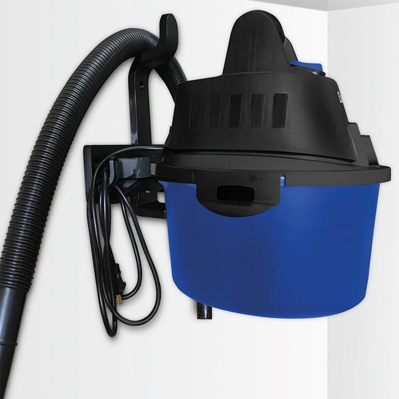 WD-2.5 L Portable Wet/Dry, 2.5 Gallon 2.5HP Wall Mountable Vacuum, Blue+Black, 5 Year Warranty