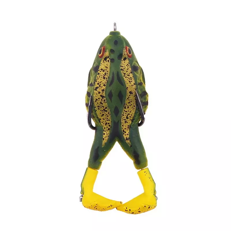 Frog Lure Double Propeller Legs Silicone Soft Baits 13.6g 16.6g Topwater Wobblers Artificial Bait For Bass Catfish Fishing Tools