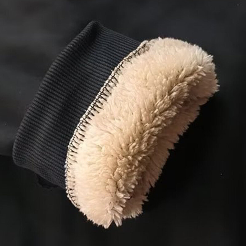 1 Stuk Koude-Proof Sweatshirts Hoodies Pullover Tops Fleece Gevoerde Effen Kleur Losse Heren Winter