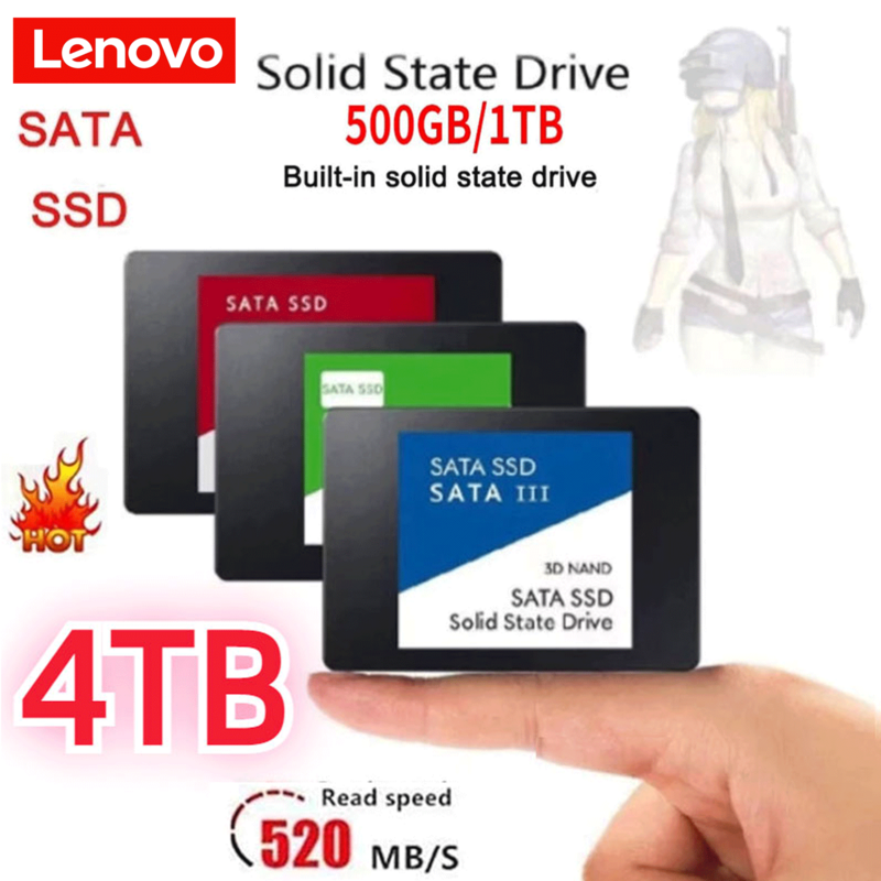 Lenovo-unidad interna de estado sólido para ordenador portátil, SSD de 2,5 pulgadas, de alta velocidad, 480GB, 500GB, HD, 1TB, 2TB