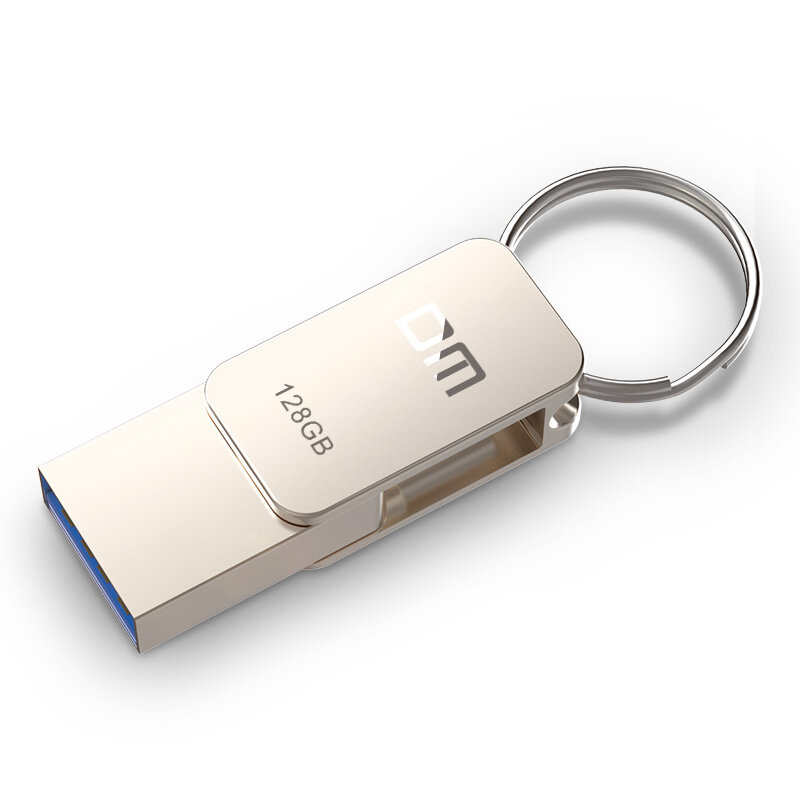 DM PD059 USB Flash Drive 128GB โลหะ OTG USB 3.0 64GB PenDrive Key 32GB ประเภท C ปากกา MINI 16GB แฟลชไดรฟ์ Memory Stick