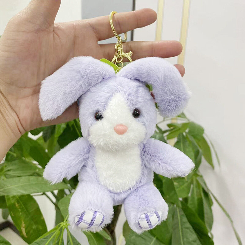 18cm Cartoon Cute Scented Rabbit Plush Toy Keychain Pendant Stuffed Animals Bunny Kid Bag Backpack Hanging Girl Doll Gift