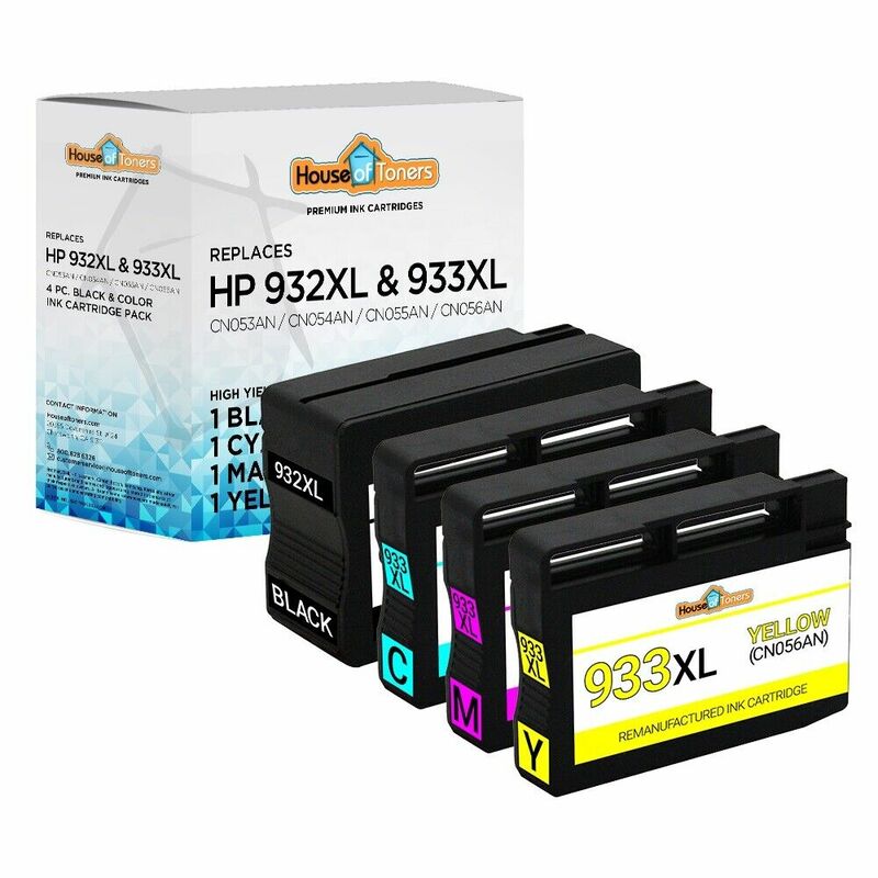 4pk 932XL 933XL Inkjet Cartridges Voor Hp Officejet 6100 6100e 6600 Printer