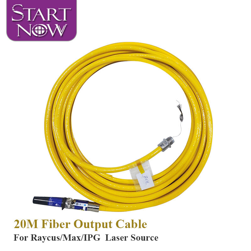 Startnow Optical Signal QBH Cable 20 Meters 50um For IPG Raycus MAX Laser Source 5M/10M FSI400 FSI600 D80 Fiber Laser Patch Cord