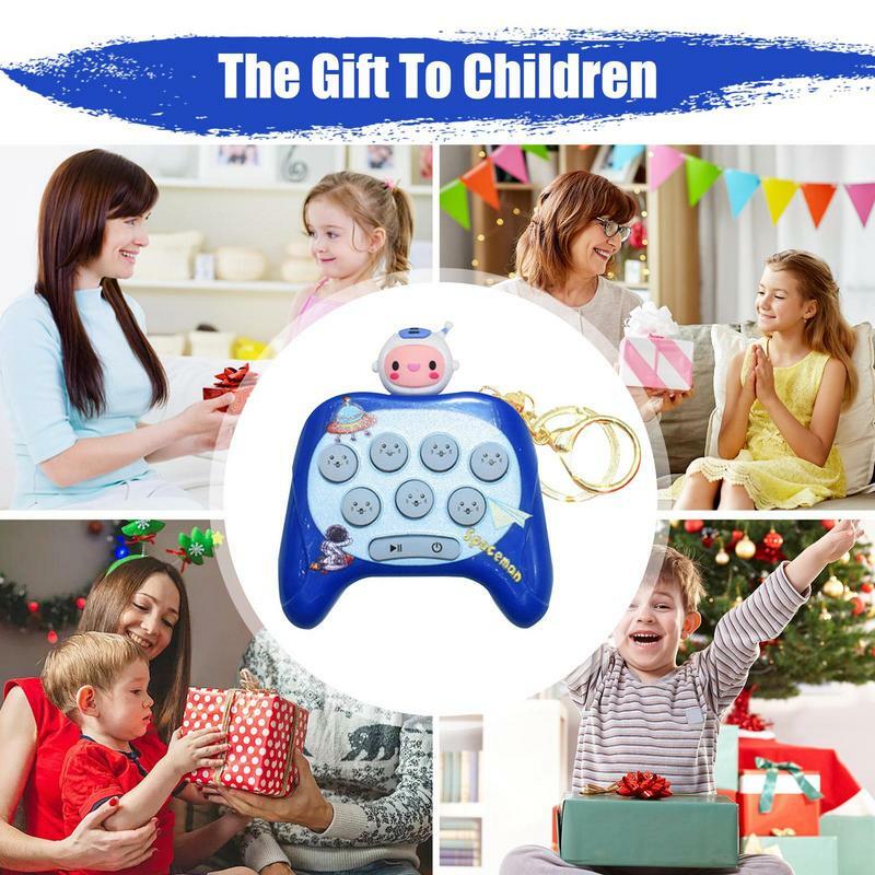 Mesin mainan genggam elektronik, mainan Puzzle tekan cepat, mainan permainan relaksasi tahan benturan untuk anak laki-laki, remaja dan perempuan
