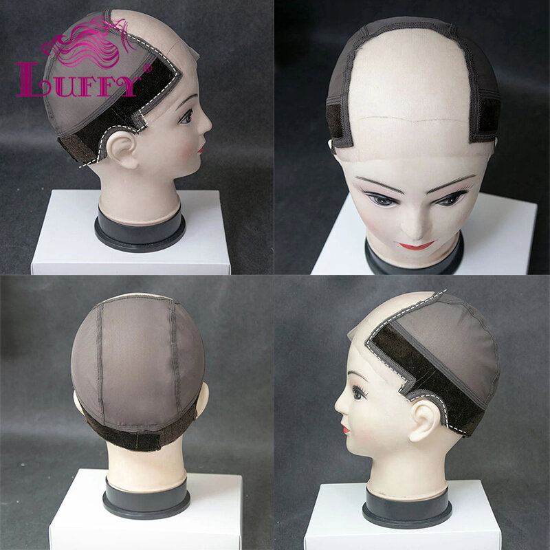 Швейцарская кружевная шапочка для парика с регулируемым ремешком для ношения париков