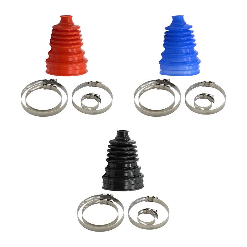 CV Joint Boot Set with 4 Clamps, Directly Replace, Durable Wear Resistant Automotive Accessories Universal Rubber