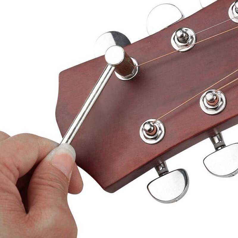 3-częściowy klucz pręt napinający gryf gitary 6.35Mm wytrzymały kratownicowy pręt do regulacji szyi sześciokątny klucz metalowy klucz sześciokątny złota i srebra i czerni