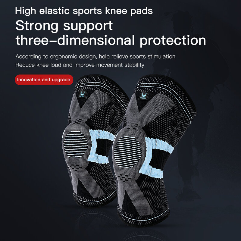 1 para silikonowe wyściełane podparcie kolan oddychające do koszykówki sportowe zabezpieczenie opaska na kolano łąkotki rzepki ochraniacz na kolana