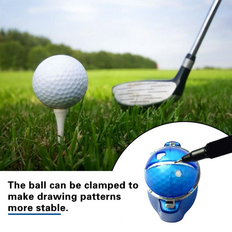 Golf Ball Liner Set com caneta, Golf Ball Line Drawing, Stencils de marcação, Ball Alignment Marking Tool, Golf Acessórios