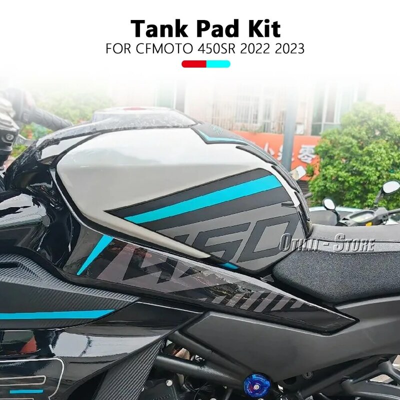 Motocicleta Fuel Tank Side Protection Pad, Joelho Grip Adesivos, Acessórios para CFMOTO, 450 SR, 450SR, 450 sr, 2022, 2023