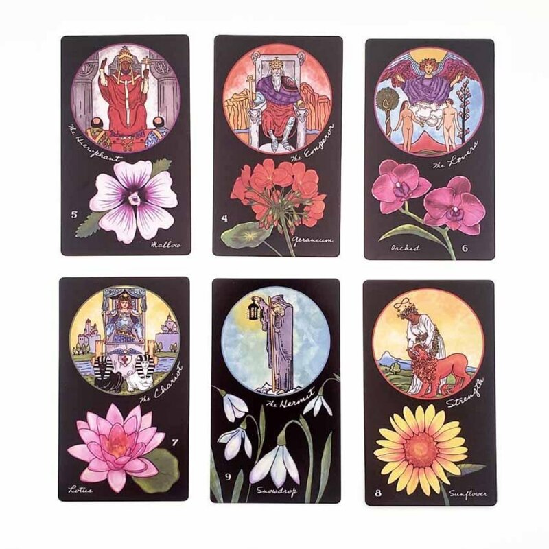 لعبة بطاقات التاروت الورقية ، ليبر فلوروم ، يدوي ، 12 × 7 سم