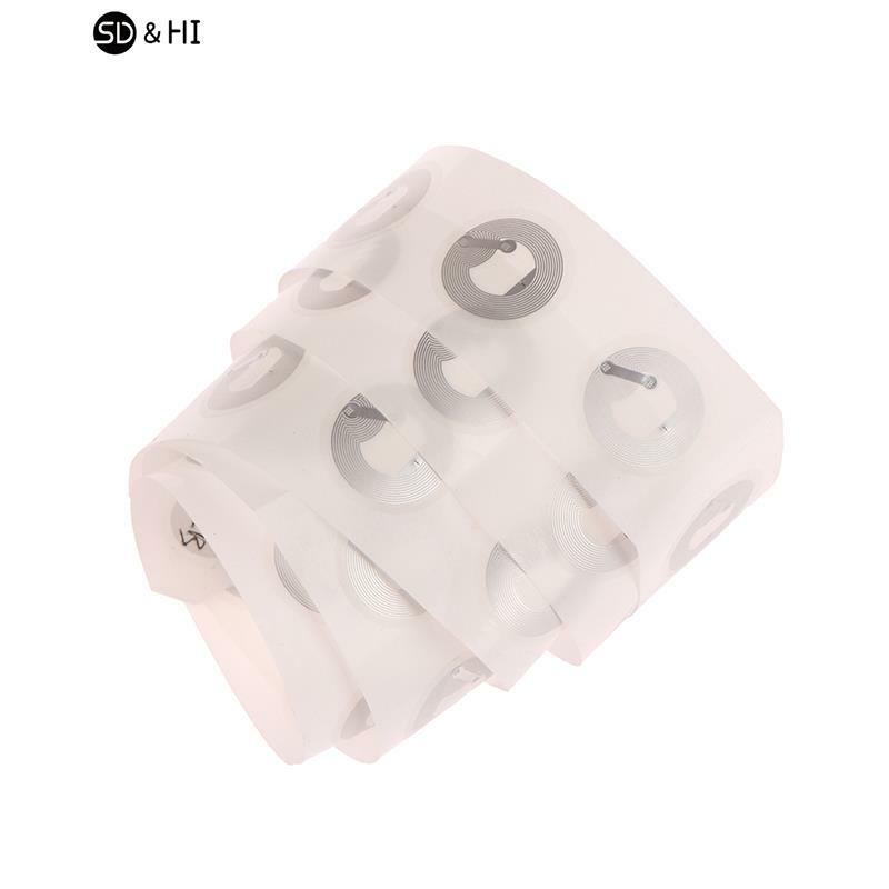 10pcs/Roll Clear NFC Tags NTAG 213 Stickers Protocol ISO14443A13.56MHz NTAG 213 Universal Label RFID Tags and All NFC Phones