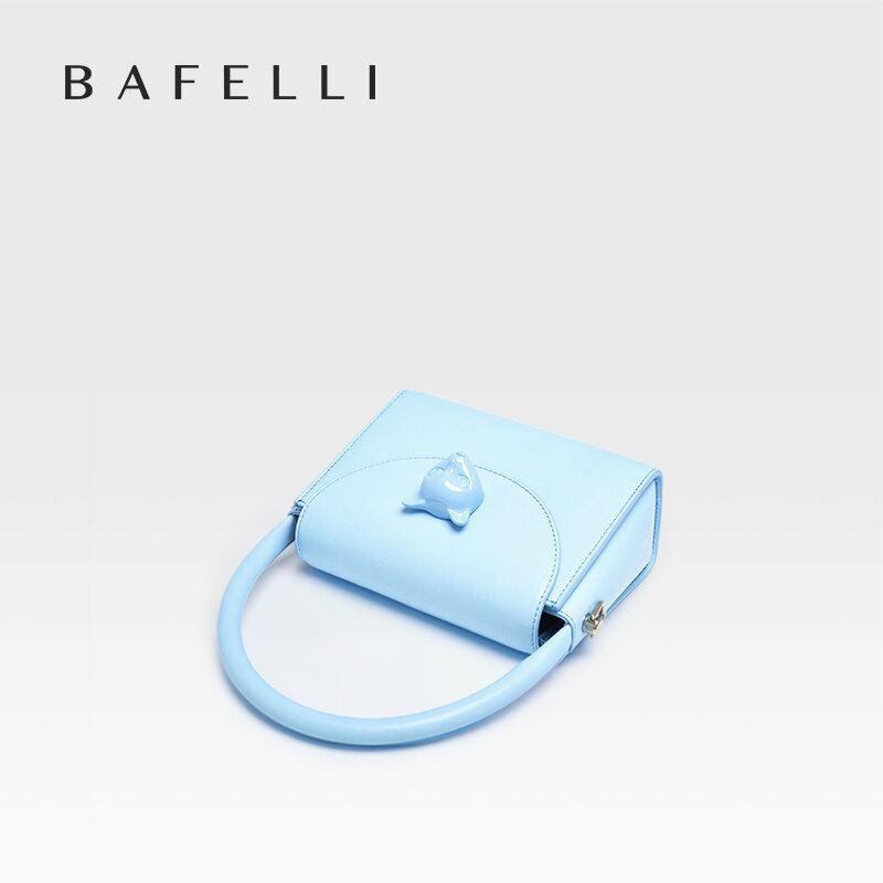 Bafelli-女性のための小さな革のハンドバッグ,女性のためのデザイナーハンドバッグ,クロスボディ,猫の財布,ファッション,新品,オリジナル,2024
