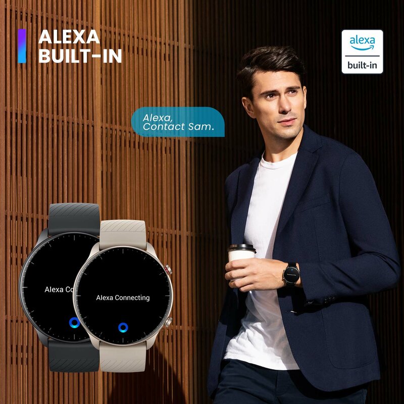 [Новая версия] Смарт-часы Amazfit GTR 2 Alexa со встроенным изогнутым безелем, ультрадлинный Срок службы батареи, Смарт-часы