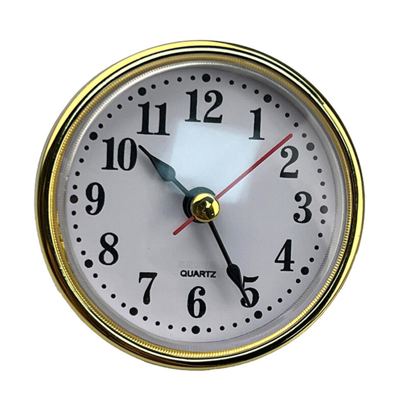 Quartz Clock Insert Substituição Movimento, Gold Home Decor, DIY Art Ornament, Decoração do quarto, 65mm, 80mm, 90mm, 105mm, 110mm