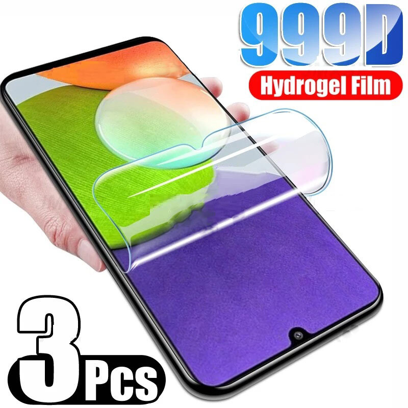3PCS For Samsung Galaxy M53 5G film For Samsung M53 Hydrogel Film Screen Protector For Samsung M13 M23 M33 M52 M53 5G film