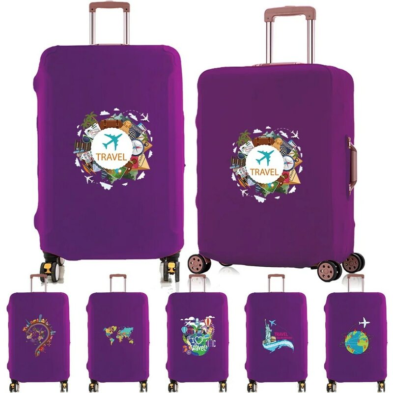 Reizen Koffer Beschermende Covers Elastische Bagage Cover Protector Voor 18 "-28" Travel Patroon Bagage Reistas Case
