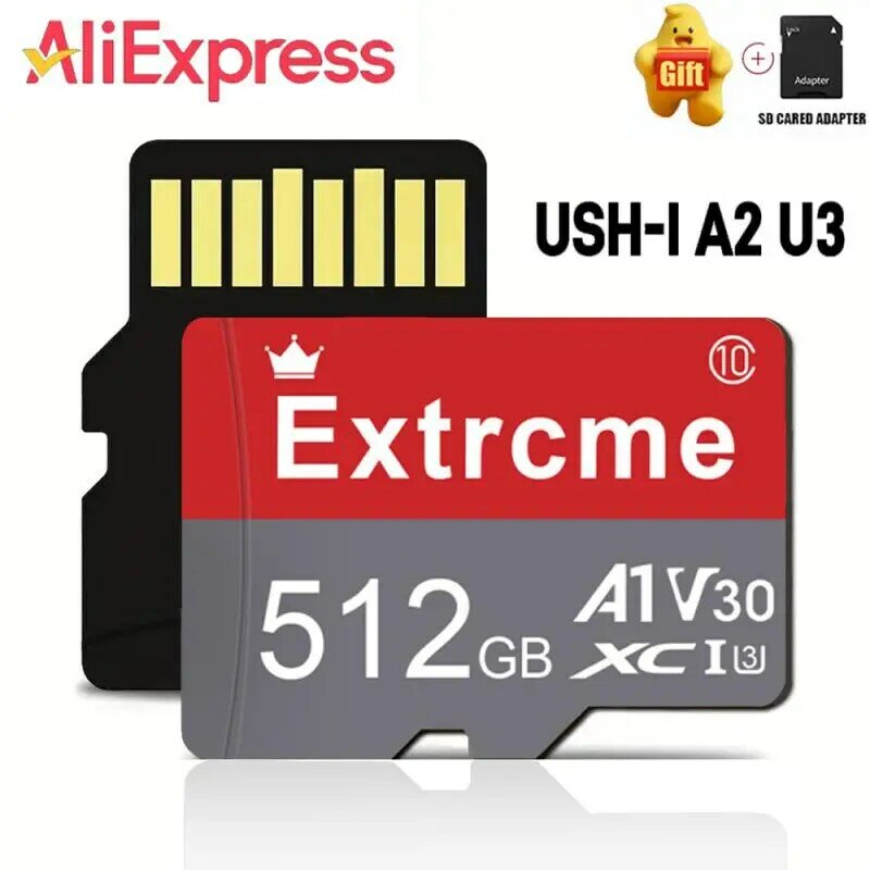 Micro Memory SD Card 128GB 64GB 256GB SD Card SD/TF Flash Card 64 128 256 GB 2TB Memory Card For Phone Camer