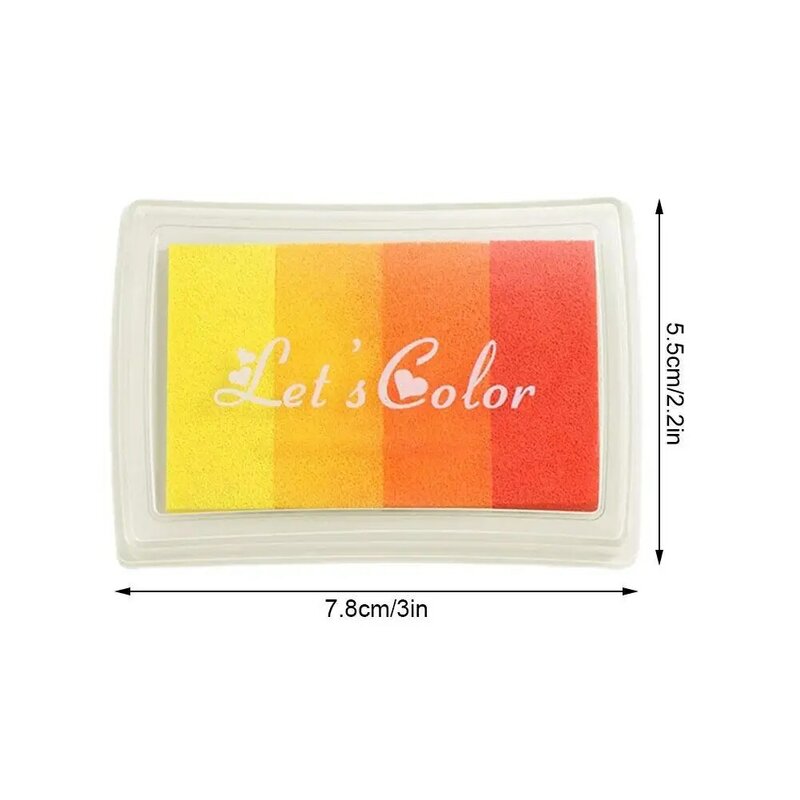 4 Colors Inkpad Craft Oil Based DIY Ink Pads For Rubber Stamps Fabric Scrapbook Wedding Decor Fingerprint Kids Art Supply