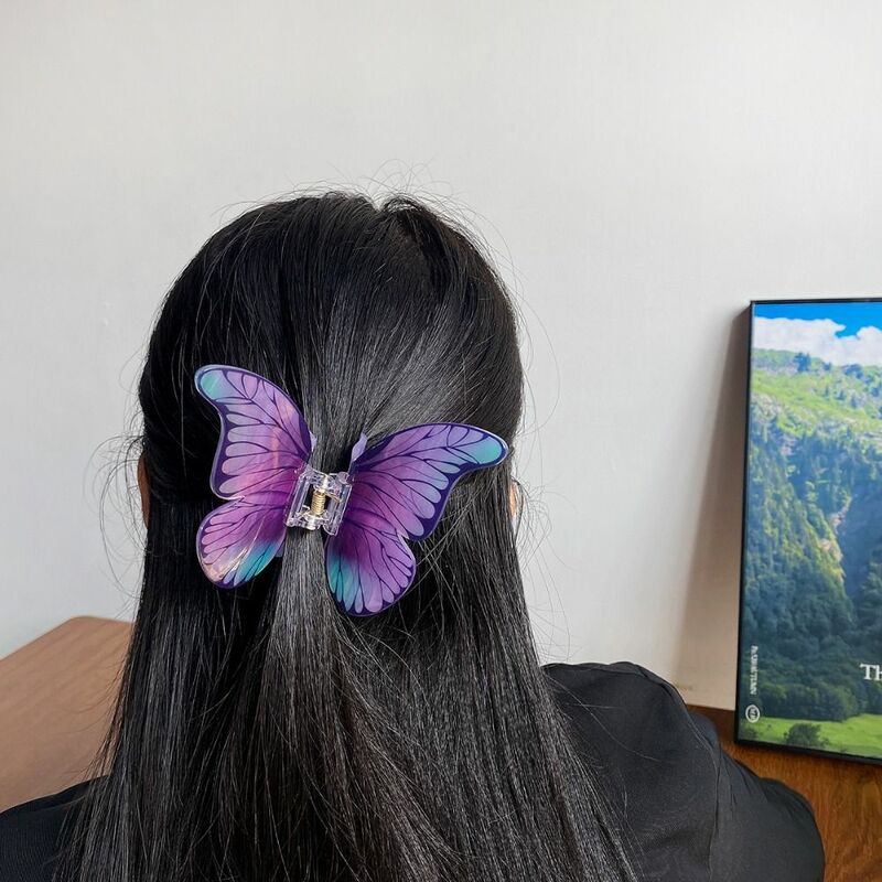 Griffe de cheveux pour filles, accessoires pour cheveux, simulation créative, pince papillon