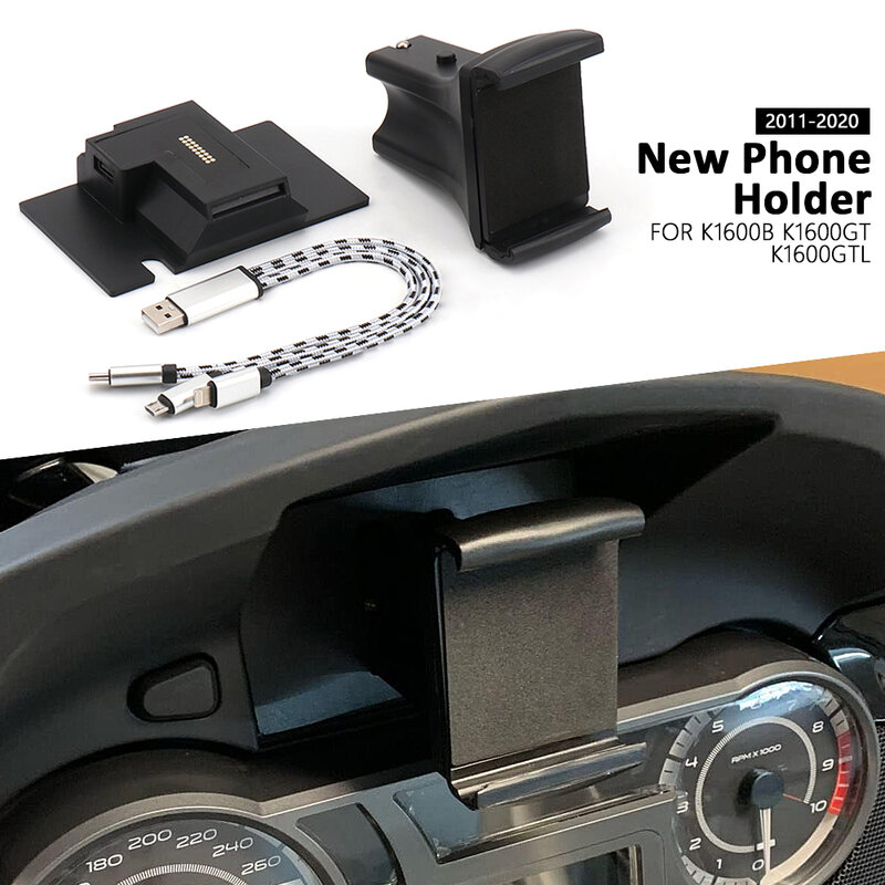 New For BMW K1600B K1600GT K1600GTL Phone Holder Motorcycle Navigation Phone Shockproof Holder K 1600 B GT GTL 2011-2020