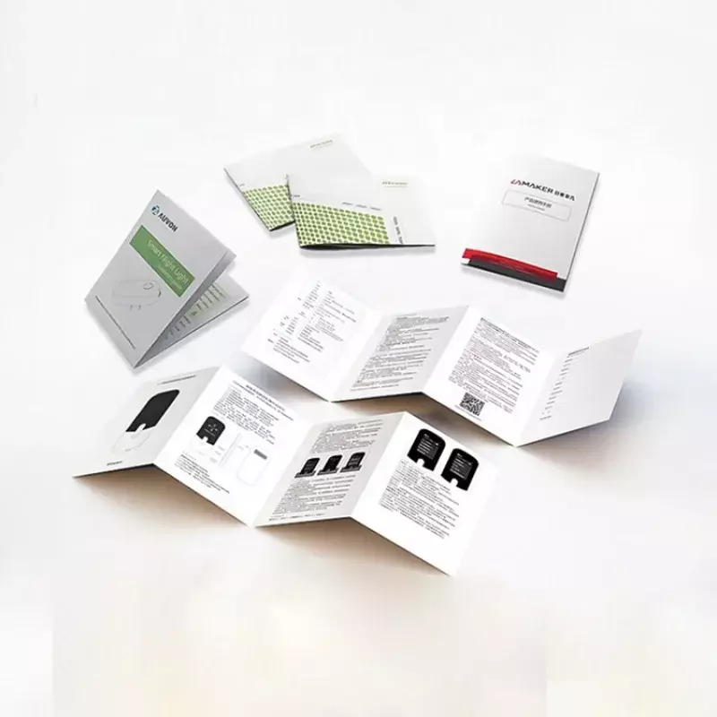 Customized product.Color Printed Cheap Price Folded Leaflet Flyer Advertising User Manual Booklet Manufacturing