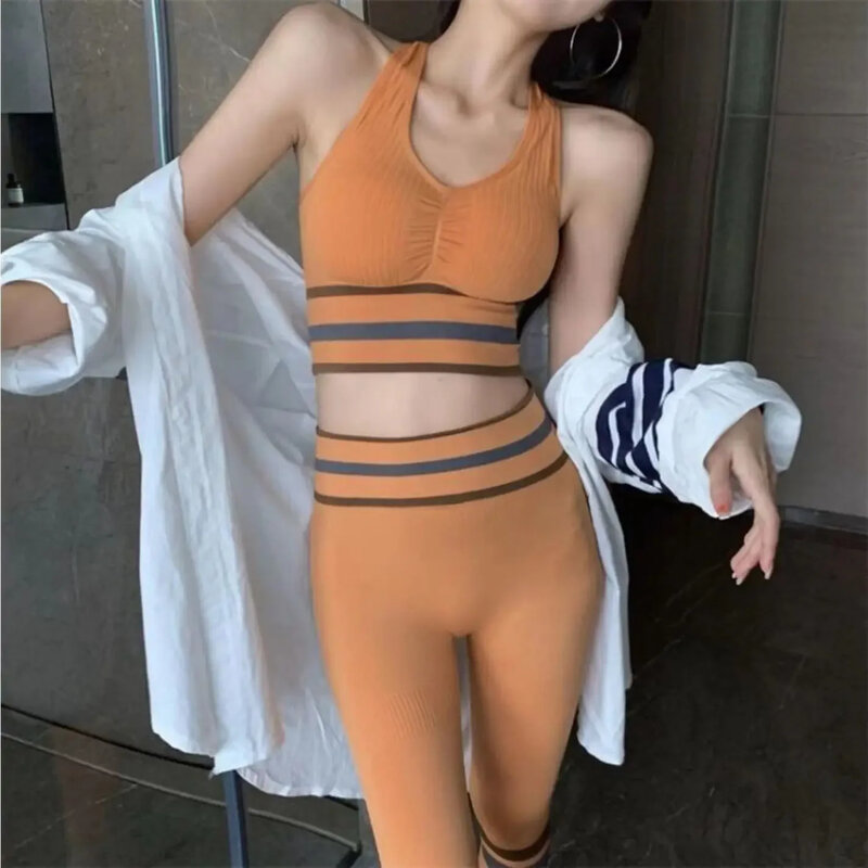 Women's Casual Sportswear Suit Yoga Clothes Two Piece Set Fashion Fried Street Age Reduction Gym Run Clothing