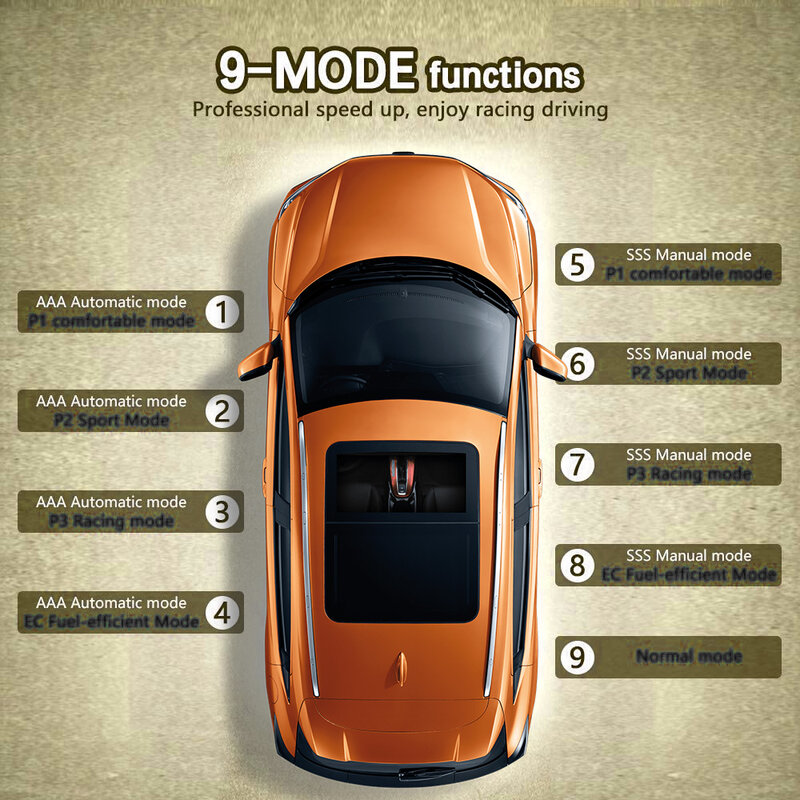 9 Drive 5 Modes Racing Accelerator Potent Booster Throttle Response Controller Plug Play Tuning Parts Accessory