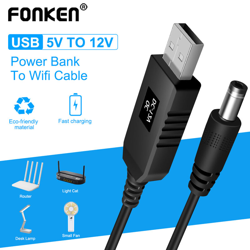Универсальный кабель питания от USB к DC для маршрутизатора, мини-вентилятор, динамик от USB к разъему постоянного тока 3,5 мм, зарядный кабель, шнур питания, Соединительный адаптер
